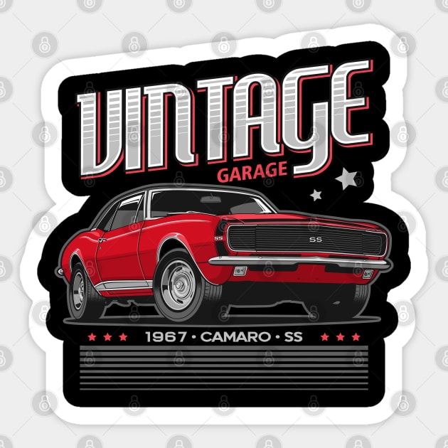 1967 Camaro SS Sticker by squealtires